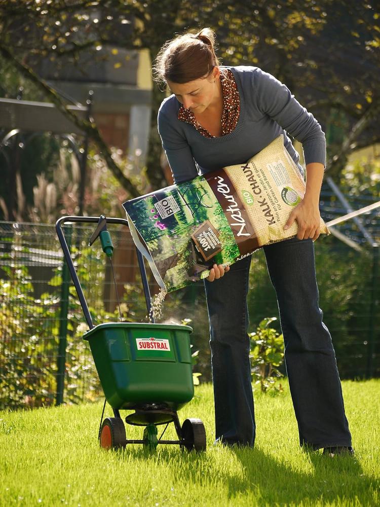 EasyGreen Universal-Schleuderstreuer Streuwagen Rasensamen, Dünger, Winterstreugut